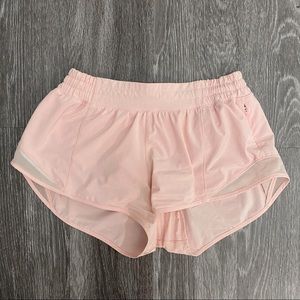 Dusty Pink Lululemon Hotty Hot Shorts 2.5”